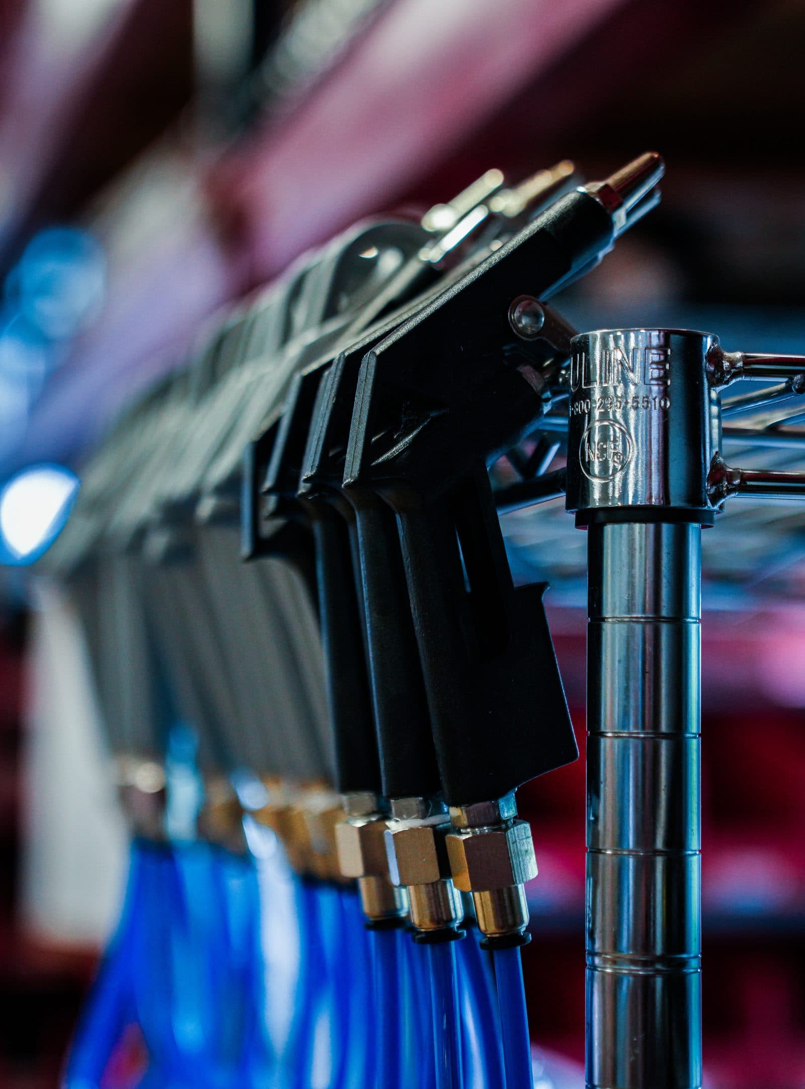 Air guns and pneumatic fittings stocked in the Scarlett parts department