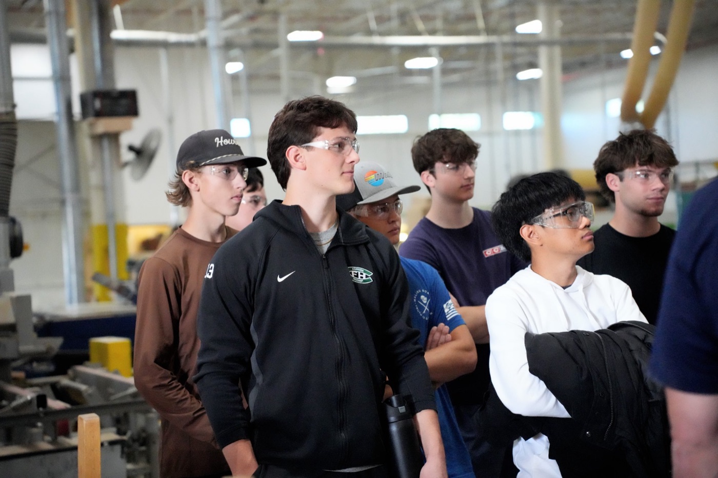 The FHC advanced woodworking class sees real life manufacturing.