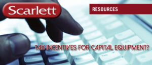 Tax Incentives for Capital Equipment?